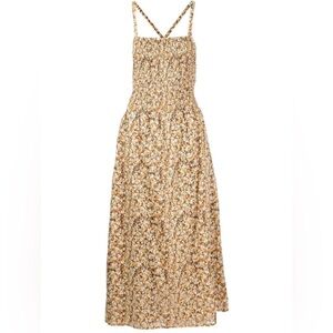 FAITHFULL THE BRAND - Claretta Midi Dress in Edelyn Floral Print - US Size 2